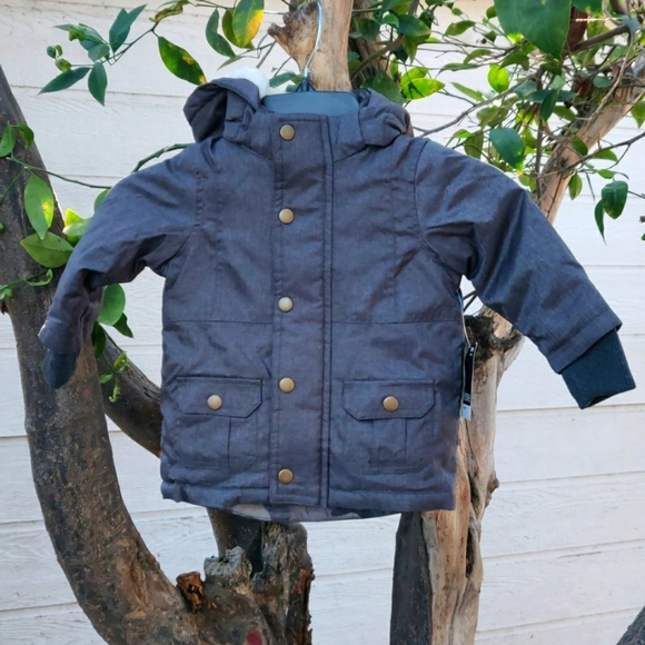 Okie dokie baby boy's jacket size 12M color grey - Picture 2 of 9